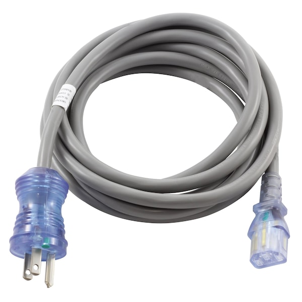 Ac Works 10ft 15 Amp 14/3 Medical-Hospital Grade Power Cord to IEC C13 End MD228 - main